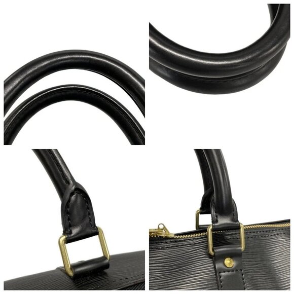 LOUIS VUITTON Keepall 45 Noir Epi Boston Bag 742-051725 - Picture 7 of 14